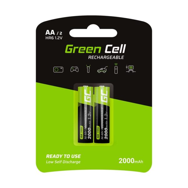 Green Cell AA 2000mAh 1.2V 2τμχ