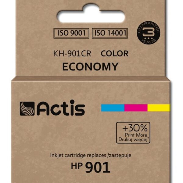 Actis Συμβατό Μελάνι Εκτυπωτή InkJet HP 901XL CC656AE 20ml Πολλαπλό (Color)