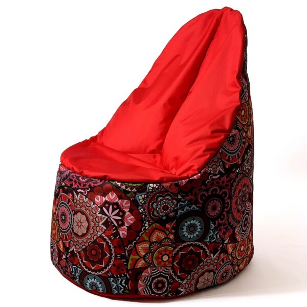 Sako bag pouffe Mandala print-red XL 120 x 80 cm