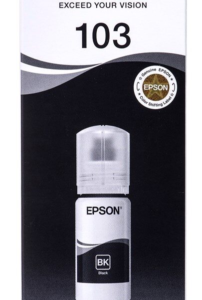 Epson 103 Γνήσιο Μελάνι Εκτυπωτή InkJet Μαύρο (C13T00S14A)