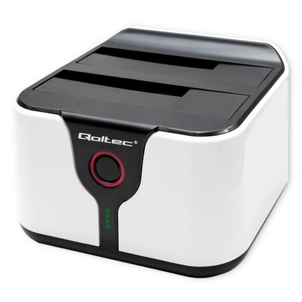 Qoltec Docking Station για 2 Σκληρούς Δίσκους SATA 2.5" / 3.5" με σύνδεση USB 3.0 (50309)