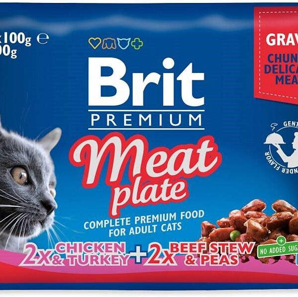 Brit Premium Meat Plate 4x100gr