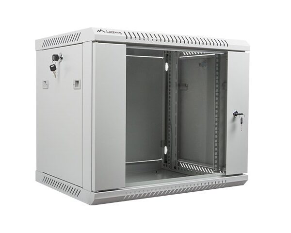 Lanberg Επιτοίχια Καμπίνα Rack 9U 60x45x51.23cm Γκρι WF01-6409-10S