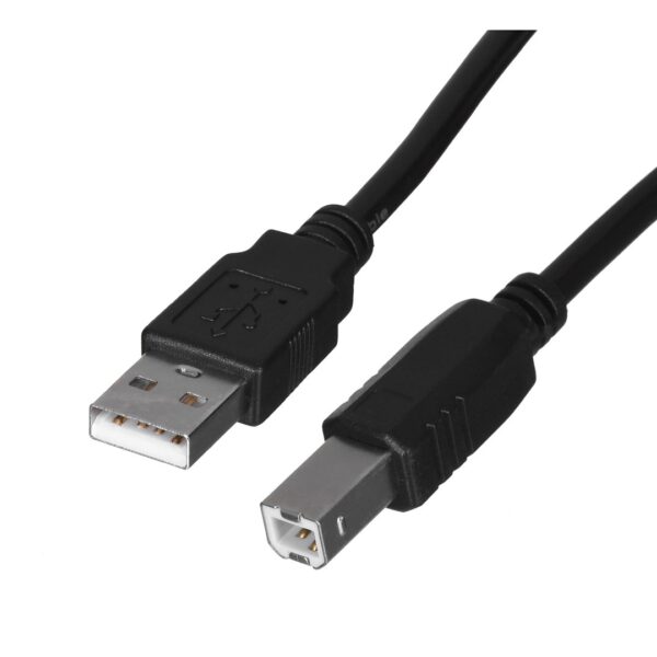 Lanberg USB 2.0 Cable USB-A male - USB-B male 1.8m (CA-USBA-10CC-0018-BK)