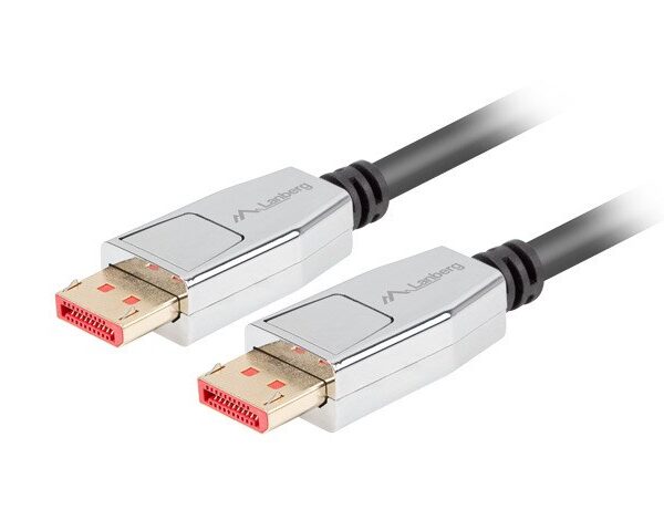 Lanberg Cable DisplayPort male - DisplayPort male 1.8m Γκρι (CA-DPDP-20CU-0018-BK)