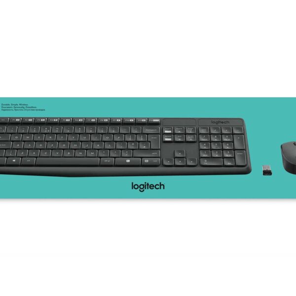 Logitech MK235 Ασύρματο - Σετ με Ποντίκι Αγγλικό US