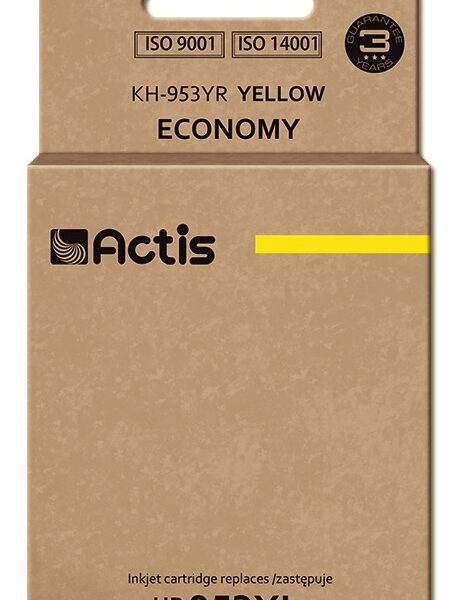 Actis Συμβατό Μελάνι Εκτυπωτή InkJet HP 953XL F6U18AE 25ml Κίτρινο