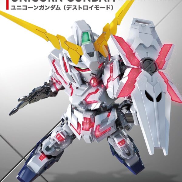 Gundam - Sd Gundam Ex-standard 005 Unicorn (destroy Mode) - Model Kit
