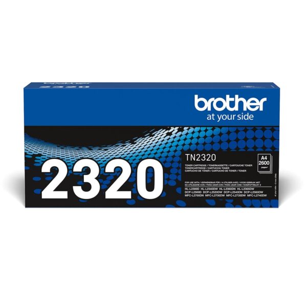 Brother TN-2320 Γνήσιο Toner Laser Εκτυπωτή Μαύρο High Capacity 2600 Σελίδων (TN-2320)