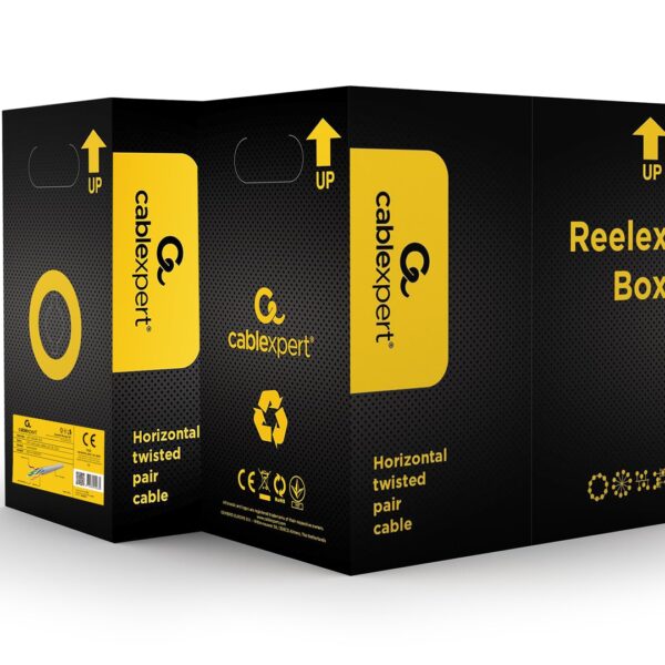 Cablexpert U/UTP Cat.5e Καλώδιο Δικτύου Ethernet χωρίς ακροδέκτες 305m Γκρι