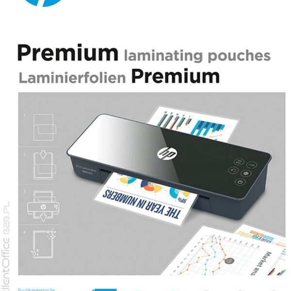 HP 9124 Premium Φύλλα Πλαστικοποίησης για Α4 125mic 100τμχ