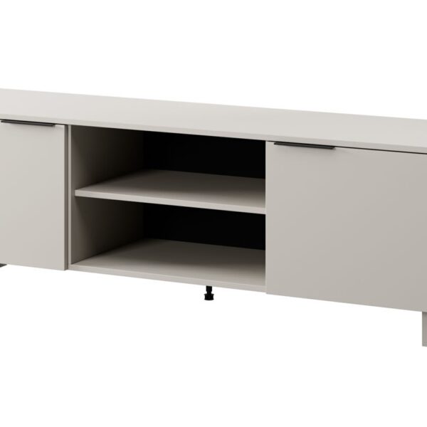 Έπιπλο Τηλεόρασης Ξύλινο Γκρι Μ180xΠ41.5xΥ55cm