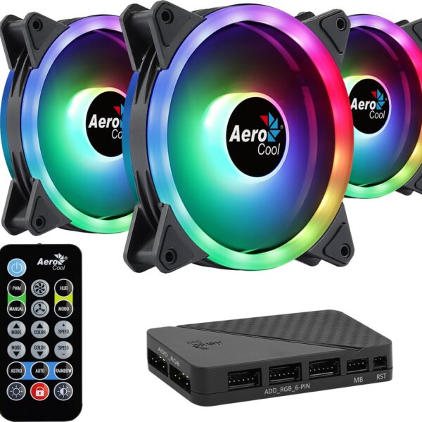 Aerocool Duo 12 Pro RGB Case Fan 120mm 3τμχ