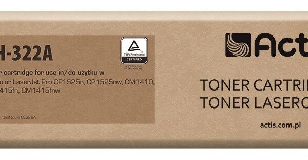 Actis Συμβατό Toner για Laser Εκτυπωτή HP 128A CE322A 1300 Σελίδων Κίτρινο