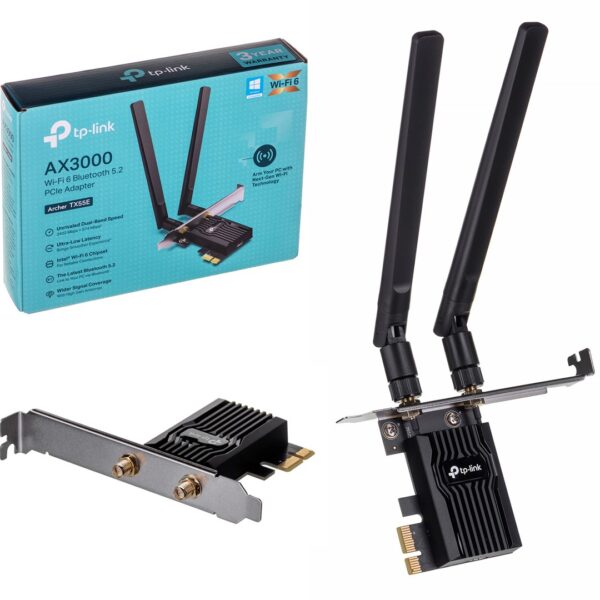 TP-LINK Archer TX55E v1 Ασύρματη Κάρτα Δικτύου Wi‑Fi 6 (2976Mbps) PCI-e