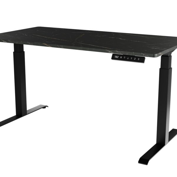 Γραφείο Gaming με Ρυθμιζόμενο Ύψος 150x80x72εκ. Black/san