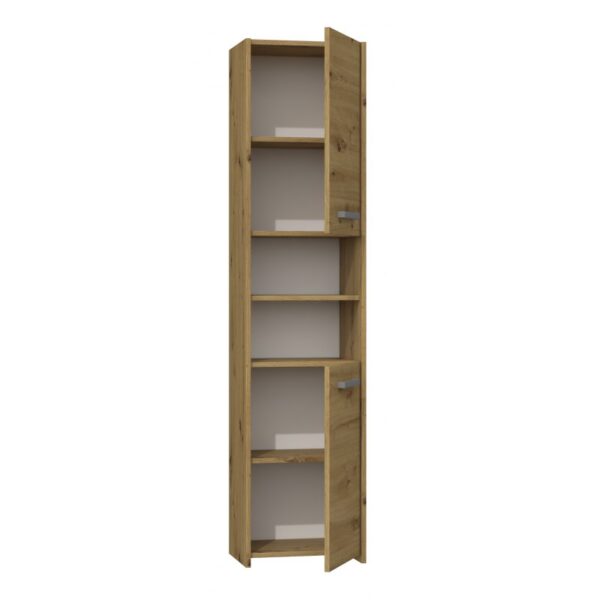 Topeshop S40 Στήλη Μπάνιου Τοίχου Μ40xΒ30xΥ170cm Δρυς
