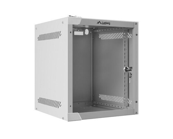 Lanberg Επιτοίχια Καμπίνα Rack 6U 28x31x33.6cm Γκρι WF10-2306-10S