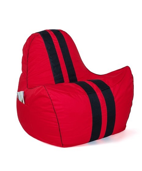Ferrari red-black Sako bag pouffe XXL 140 x 100 cm