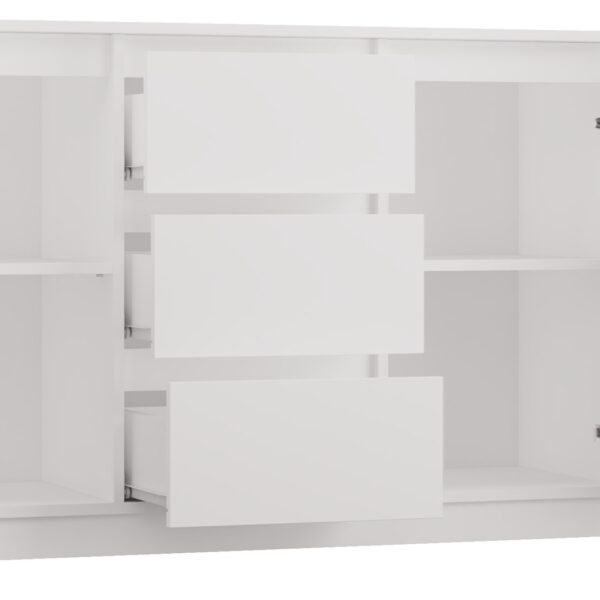 Μπουφές με Συρτάρια Λευκός 200x40x75cm