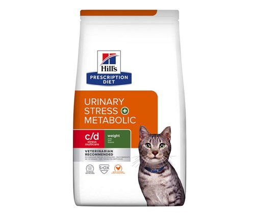 HILL'S Feline c/d Urinary Stress + Metabolic - Dry Cat Food - 3 kg