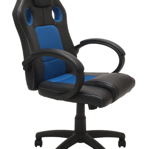 Topeshop Enzo Δερματίνης Blue - Black