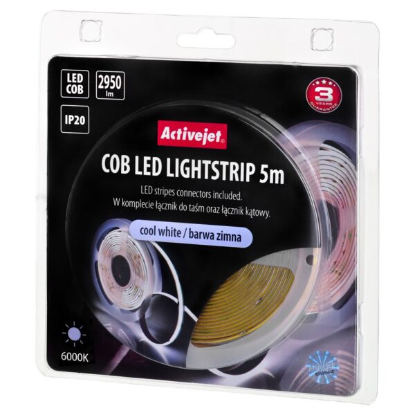 Active Jet Ταινία LED AJE-COB 12V Ψυχρό Λευκό 5m