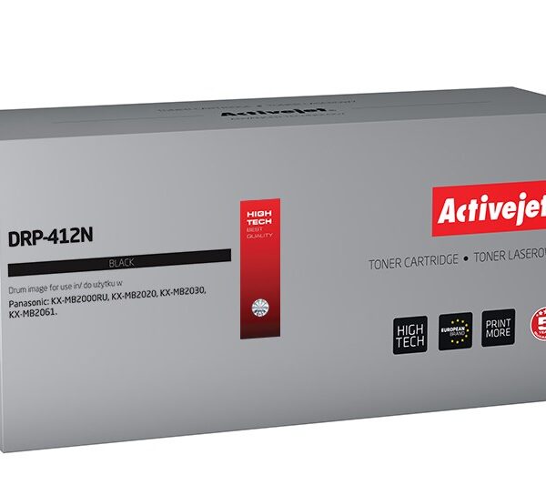 Active Jet Συμβατό Drum για Laser Εκτυπωτή Panasonic KX-FAD412X 10000 Σελίδων Μαύρο