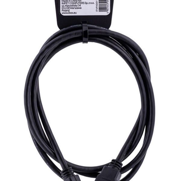 iBox HDMI 1.4 Braided HDMI male - HDMI male 1.5m Μαύρο (ITVFHD0115)