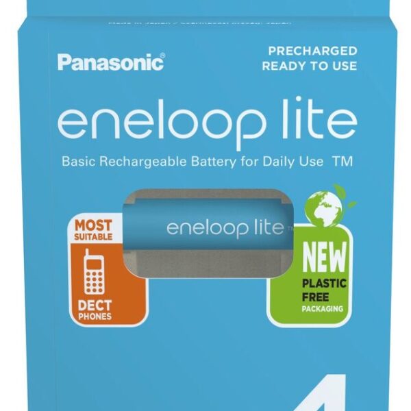 Rechargeable batteries PANASONIC ENELOOP LITE AAA 550 mAh 4 szt (BK-4LCCE/4CP)