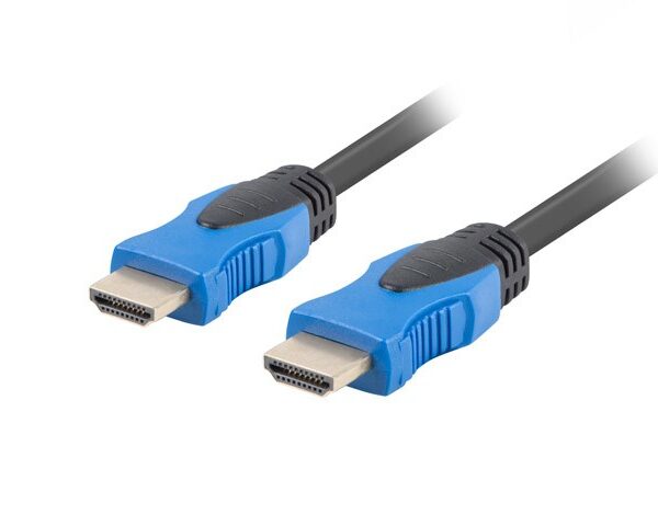 Lanberg HDMI male - HDMI male 0.5m Μπλε (CA-HDMI-20CU-0005-BK)