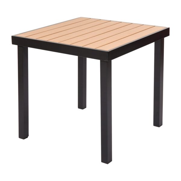 Garden table IZZY 4-seater 79x79x74 brown/black