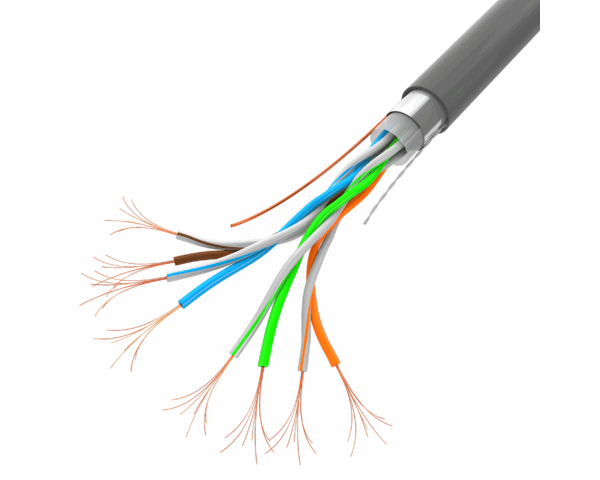 Lanberg F/UTP Cat.5e Καλώδιο Δικτύου Ethernet χωρίς ακροδέκτες 305m Γκρι