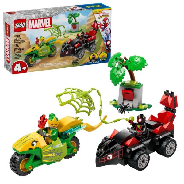 Lego Marvel Spin and Electro Dinosaur Vehicle Chase για 4+ Ετών 124τμχ