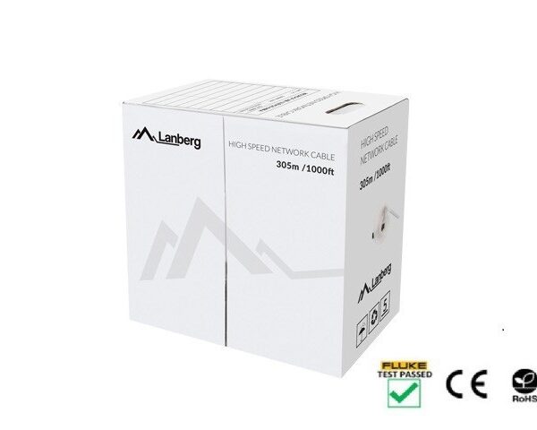 Lanberg U/UTP Cat.5e Cable 305m Μαύρο