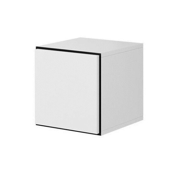 Cama full storage cabinet ROCO RO5 37/37/39 white/black/white