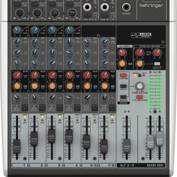 Behringer Xenyx-1204USB Αναλογική Κονσόλα 12 Καναλιών με Phantom Power & 4 Εισόδους XLR