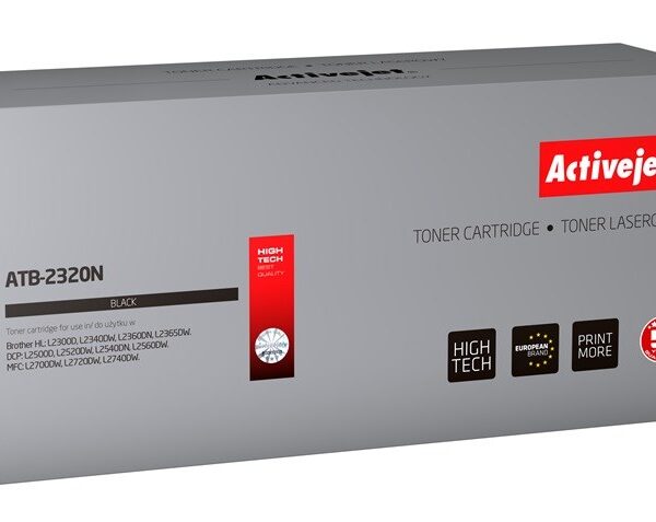 Active Jet Συμβατό Toner για Laser Εκτυπωτή Brother TN-2320BK 2600 Σελίδων Μαύρο