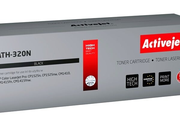 Active Jet Συμβατό Toner για Laser Εκτυπωτή HP 128A CE320A 2000 Σελίδων Μαύρο