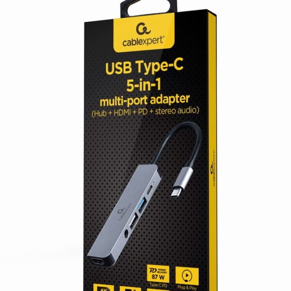 Cablexpert USB-C Docking Station με HDMI 4K PD (A-CM-COMBO5-02)