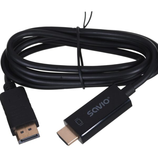 Savio Cable DisplayPort male - HDMI male 1.5m (CL-56)