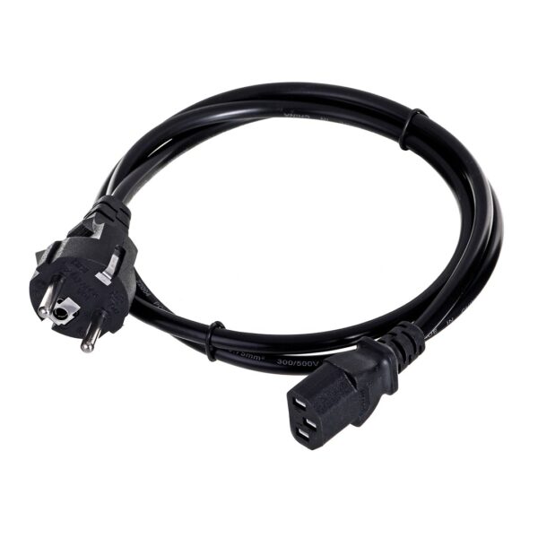 Savio Elmak Schuko - IEC C13 Cable 1.2m Μαύρο (CL-89)