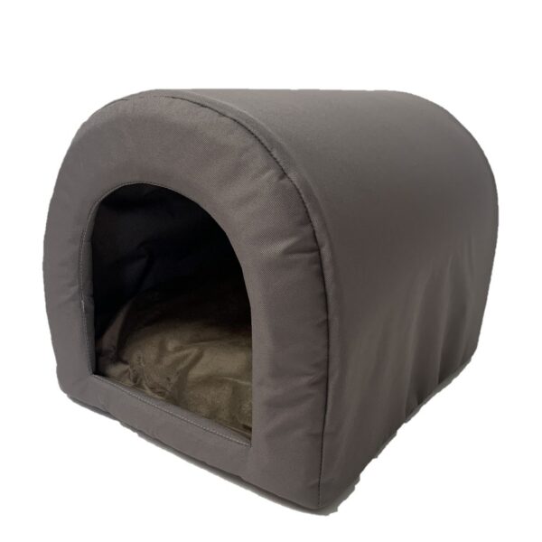 GO GIFT Dog and cat cave bed - taupe - 40 x 33 x 29 cm