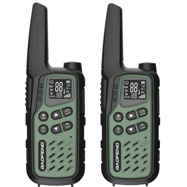 Baofeng Bf-t25e Ασύρματος Πομποδέκτης PMR 0.5W Σε Πράσινο Χρώμα