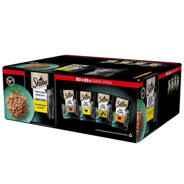 Sheba Fine Flakes Poultry Selection 80x85gr