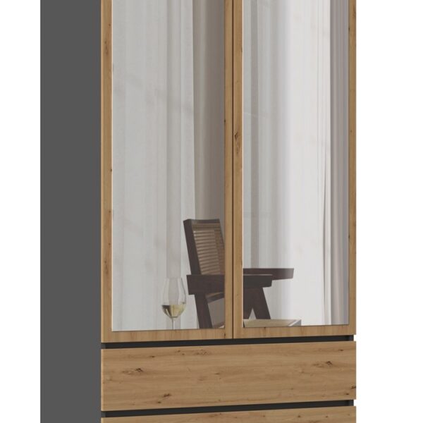 Topeshop SZAFA MALWA AN/AR L bedroom wardrobe/closet 5 shelves 2 door(s)