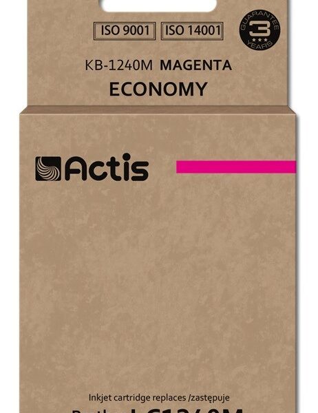 Actis Συμβατό Μελάνι Εκτυπωτή InkJet Brother LC1240M 19ml Ματζέντα