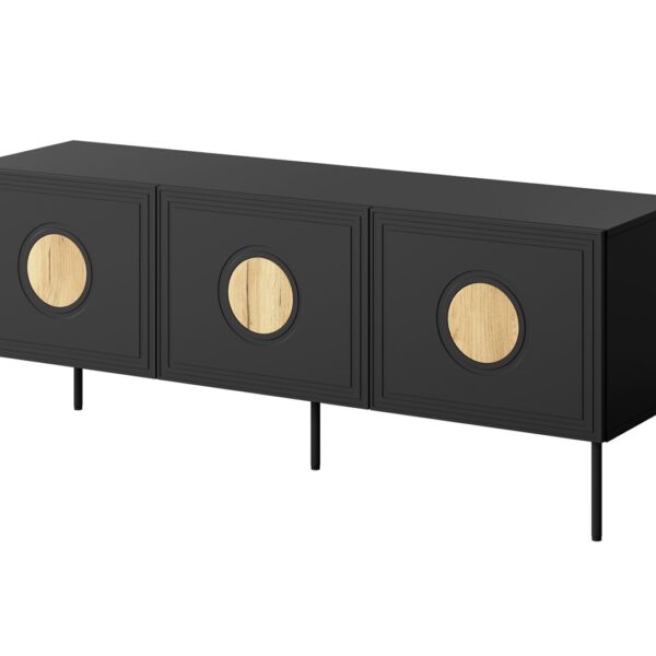 Μπουφές Ξύλινος Black + Oak Craft 150x42x60cm