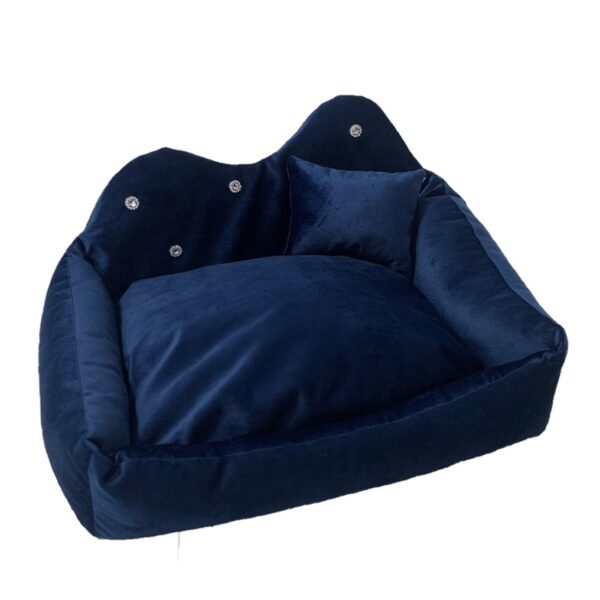 GO GIFT Prince navy blue XXL - pet bed - 70 x 55 x 12 cm