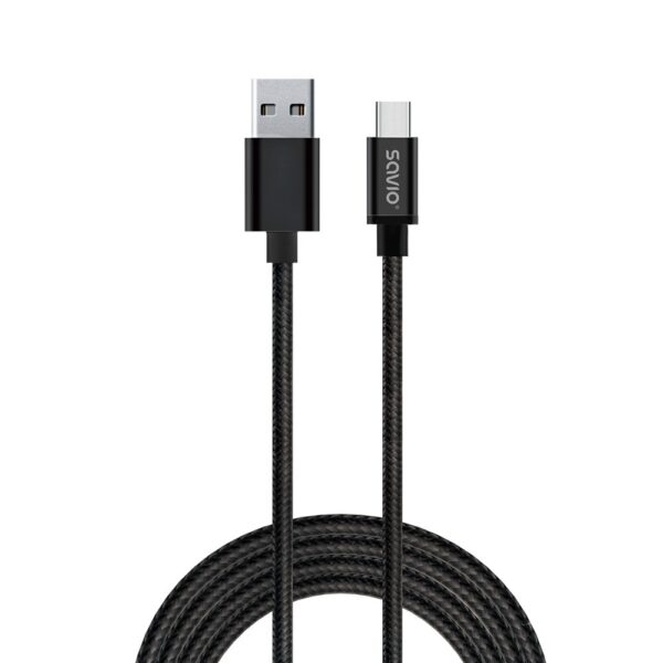 Savio USB 2.0 USB-C male - USB-A 2m (CL-129)